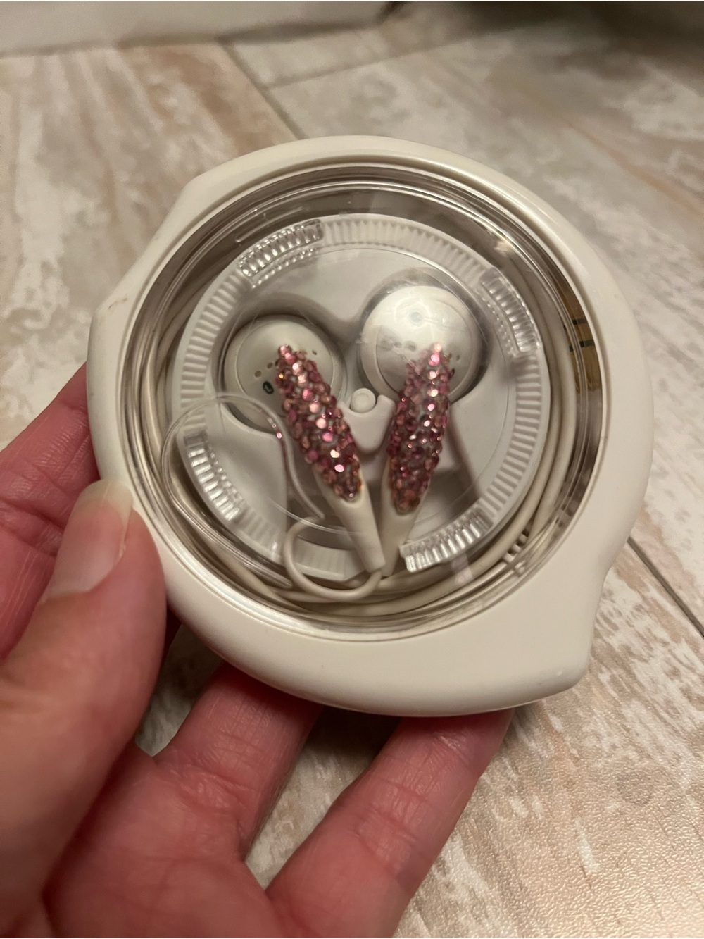 Shugabuds Swarovski Pink Crystal Earbuds